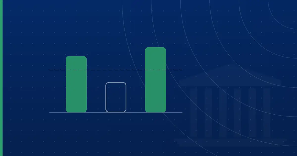 Three bars measured against a dashed threshold line, one falling below it, illustrating Florida retention and placement rates.